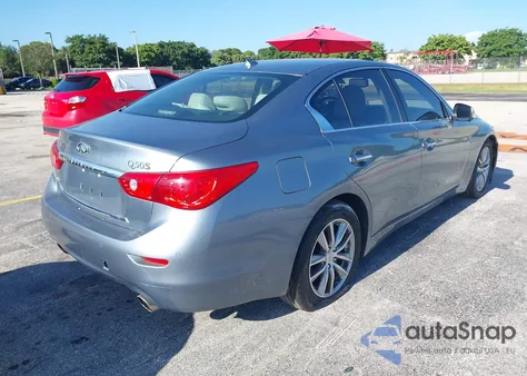 2016 Infiniti Q50 3.0T Premium из США, поврежденный, VIN JN1EV7AR3GM345977